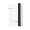 Vaisselier 2 Portes Gris/Blanc Brillant - WATOM