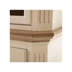 Vaisselier 4 Portes 2 Tiroirs Bois/Crème - CAMILLE 12 Vaisselier 4 Portes 2 Tiroirs Bois/Crème - CAMILLE -Pas Cher Mobiliora Magasin meuble de cuisine 17634639