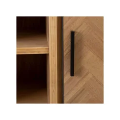 Vaisselier 1 Porte 3 Tiroirs Bois/Métal - KIPSE -Pas Cher Mobiliora Magasin meuble de cuisine 17788293