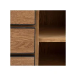 Vaisselier 1 Porte 3 Tiroirs Bois/Métal - KIPSE -Pas Cher Mobiliora Magasin meuble de cuisine 17788297