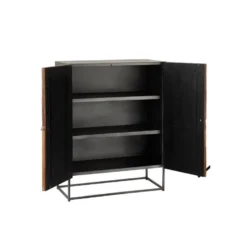 Vaisselier 2 Portes Bois/Métal - ROTTERDAM N°1 -Pas Cher Mobiliora Magasin meuble de cuisine 17788319