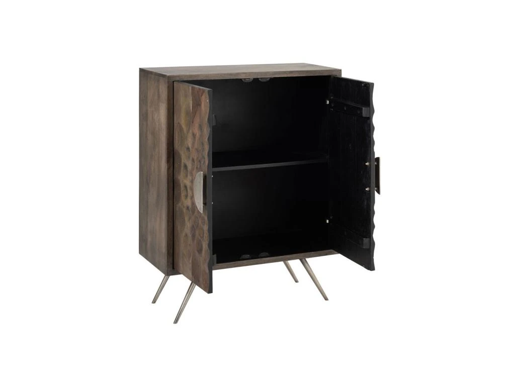 Vaisselier Ethnique 2 Portes Bois Foncé - UTRECHT 8 Vaisselier Ethnique 2 Portes Bois Foncé - UTRECHT – Image 6
