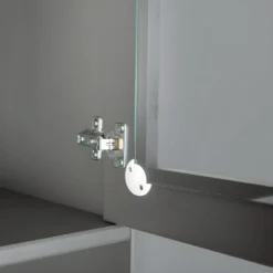 MELINA - Buffet Vaisselier 4 Portes 2 Tiroirs Coloris Gris -Pas Cher Mobiliora Magasin meuble de cuisine 22165083