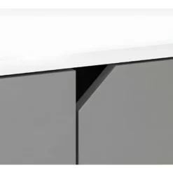 Vaisselier Design AOMORI 2 Tiroirs, 4 Portes, Coloris Blanc Et Gris Mat 9 Vaisselier Design AOMORI 2 Tiroirs, 4 Portes, Coloris Blanc Et Gris Mat -Pas Cher Mobiliora Magasin meuble de cuisine 9543809