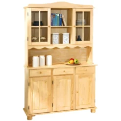 STAN - Buffet Vaisselier 5 Portes 3 Tiroirs Bois Massif 9 STAN - Buffet Vaisselier 5 Portes 3 Tiroirs Bois Massif -Pas Cher Mobiliora Magasin meuble de cuisine 9544763