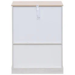 Armoire Vitrine Shabby 4 Tiroirs Et 2 Portes En Bois Blanc Beige Gris -Pas Cher Mobiliora Magasin meuble de rangement 12522531