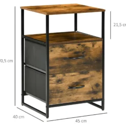 Meuble De Rangement Industriel ALICANTE Bois Et Noir -Pas Cher Mobiliora Magasin meuble de rangement 21988807