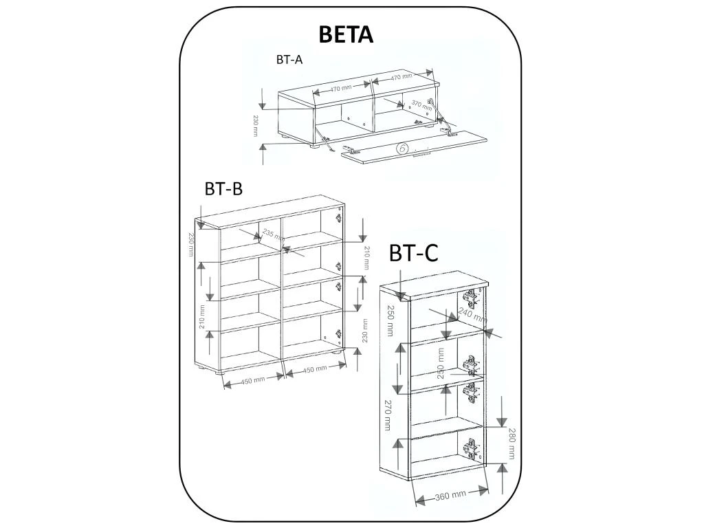 Ensemble De Meubles, Meuble TV, Ilumin. LED, Blanc Laque/Blanc Mate,300x189x42cm 6 Ensemble De Meubles, Meuble TV, Ilumin. LED, Blanc Laque/Blanc Mate,300x189x42cm â Image 4