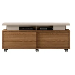 Meuble TV 150 Cm 60 Pouces Chêne Et Taupe -Pas Cher Mobiliora Magasin meuble tv 10002461