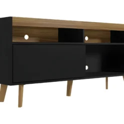 Meuble TV 55 Pouces Maxi Noir Et Chêne NOAH 10 Meuble TV 55 Pouces Maxi Noir Et Chêne NOAH -Pas Cher Mobiliora Magasin meuble tv 10002855