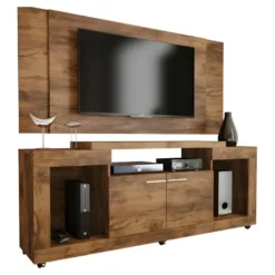 Meuble TV Mural 55 Pouces Noyer 11 Meuble TV Mural 55 Pouces Noyer -Pas Cher Mobiliora Magasin meuble tv 10003269