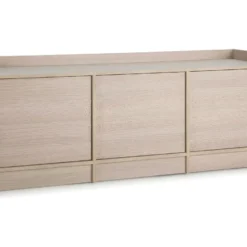 Meuble TV Moscú Avec 3 Portes, Couleur Chêne, 139 Cm