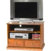 Meuble TV Merisier 2 Tiroirs Roulettes 2 Meuble TV Merisier 2 Tiroirs Roulettes -Pas Cher Mobiliora Magasin meuble tv 10003833