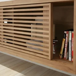 Meuble TV 50 Pouces 1 Porte Coulissante 3 Niches 8 Meuble TV 50 Pouces 1 Porte Coulissante 3 Niches -Pas Cher Mobiliora Magasin meuble tv 10008509