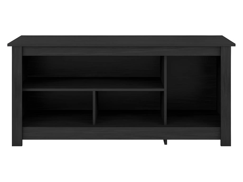 Meuble TV 55 Pouces Maxi Noir 4 Niches 4 Meuble TV 55 Pouces Maxi Noir 4 Niches – Image 2