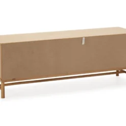 Meuble TV Magnus 2 Portes Coulissantes Couleur Gris, Bois Massif, 140 Cm (Largeur) -Pas Cher Mobiliora Magasin meuble tv 10761593