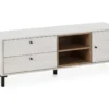 Meuble TV Javea 2 Tiroirs Et 1 Porte, Couleur Blanc Et Bois, 136,5 Cm (Largeur) 2 Meuble TV Javea 2 Tiroirs Et 1 Porte, Couleur Blanc Et Bois, 136,5 Cm (Largeur) -Pas Cher Mobiliora Magasin meuble tv 10761605