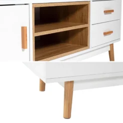 Meuble TV ROSS Blanc - HAPPY GARDEN -Pas Cher Mobiliora Magasin meuble tv 10781123