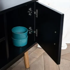 Meuble TV JOEY Noir - HAPPY GARDEN 13 Meuble TV JOEY Noir - HAPPY GARDEN -Pas Cher Mobiliora Magasin meuble tv 10781141