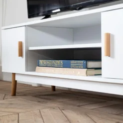 Meuble TV JOEY Blanc - HAPPY GARDEN 14 Meuble TV JOEY Blanc - HAPPY GARDEN -Pas Cher Mobiliora Magasin meuble tv 10781153