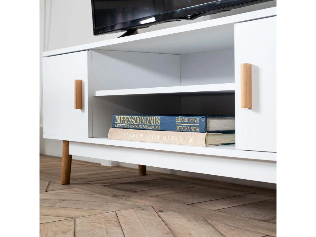 Meuble TV JOEY Blanc - HAPPY GARDEN 8 Meuble TV JOEY Blanc - HAPPY GARDEN – Image 6