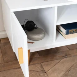 Meuble TV JOEY Blanc - HAPPY GARDEN 15 Meuble TV JOEY Blanc - HAPPY GARDEN -Pas Cher Mobiliora Magasin meuble tv 10781155