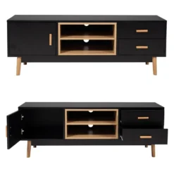 Meuble TV ROSS Noir - HAPPY GARDEN 11 Meuble TV ROSS Noir - HAPPY GARDEN -Pas Cher Mobiliora Magasin meuble tv 10781161