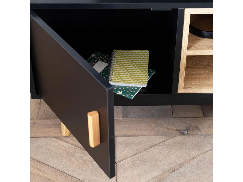 Meuble TV ROSS Noir - HAPPY GARDEN 8 Meuble TV ROSS Noir - HAPPY GARDEN – Image 6