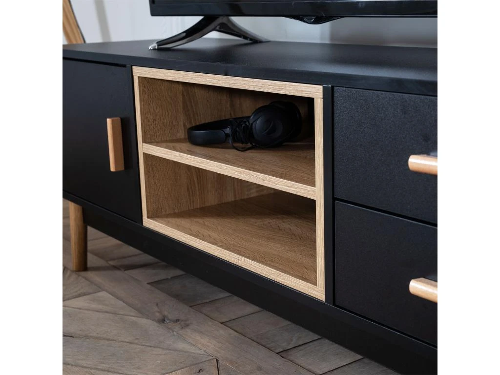 Meuble TV ROSS Noir - HAPPY GARDEN 9 Meuble TV ROSS Noir - HAPPY GARDEN – Image 7