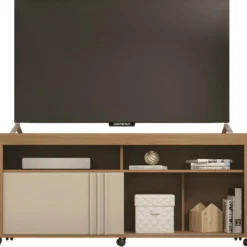 Meuble TV 65 Pouces Maxi Chêne Et Blanc 9 Meuble TV 65 Pouces Maxi Chêne Et Blanc -Pas Cher Mobiliora Magasin meuble tv 10789187