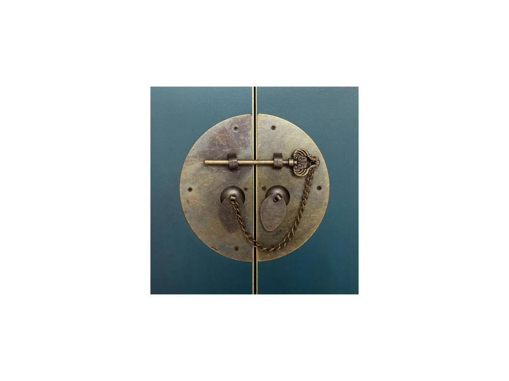 Dos De Canapé Bleu Meuble Chinois - PEKIN 6 Dos De Canapé Bleu Meuble Chinois - PEKIN – Image 4