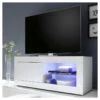 Meuble TV 1 Porte 2 Niches Blanc Laqué Brillant à LEDs - MATERA 1 Meuble TV 1 Porte 2 Niches Blanc Laqué Brillant à LEDs - MATERA -Pas Cher Mobiliora Magasin meuble tv 11126647
