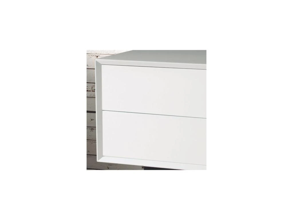 Meuble TV Blanc 2 Tiroirs 1 Porte - TRIBECA 6 Meuble TV Blanc 2 Tiroirs 1 Porte - TRIBECA – Image 4