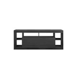 Meuble TV 1 Abattant Noir Cendré - RAVENNE