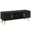 Meuble Télé Buffet Tv Télévision Design Pratique Noir 120 Cm Mdf 2502206 -Pas Cher Mobiliora Magasin meuble tv 11199403