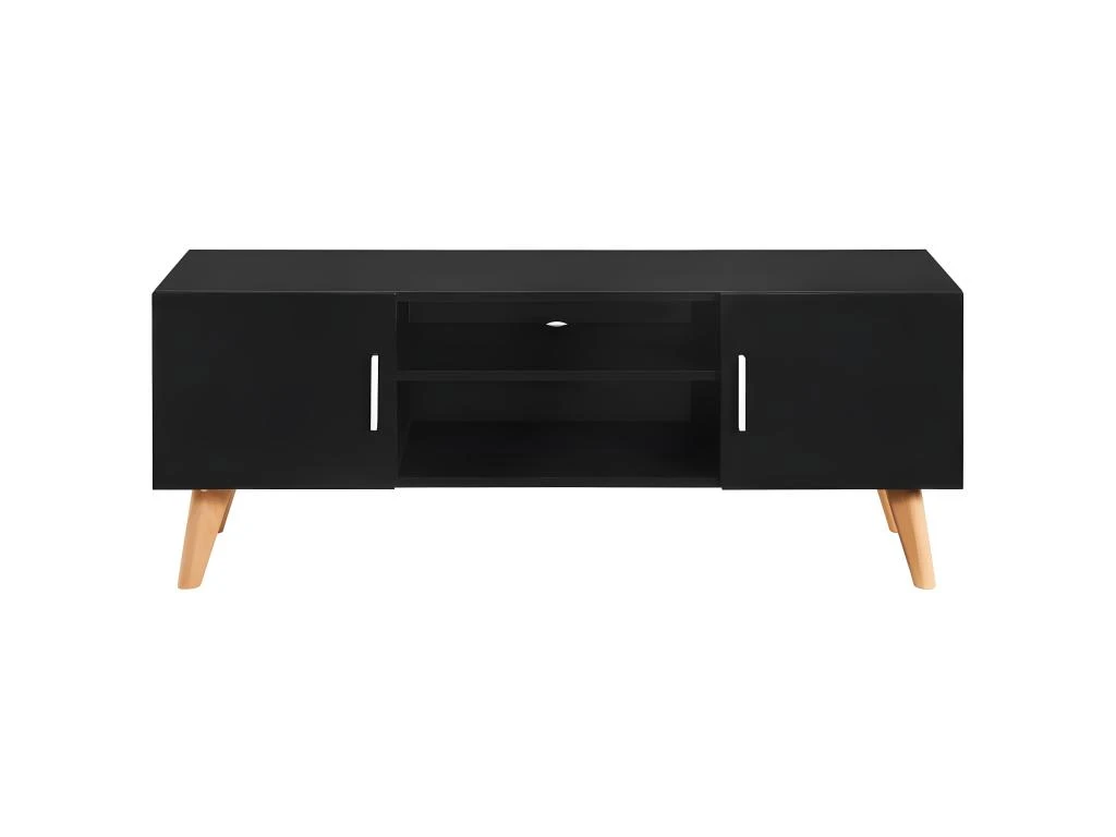 Meuble Télé Buffet Tv Télévision Design Pratique Noir 120 Cm Mdf 2502206 4 Meuble Télé Buffet Tv Télévision Design Pratique Noir 120 Cm Mdf 2502206 – Image 2