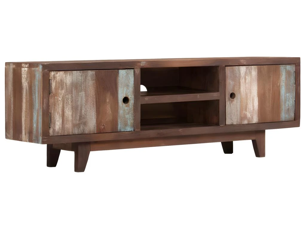 Meuble Télé Buffet Tv Télévision Design Pratique Bois D'acacia Massif Vintage 118 Cm 2502129 3 Meuble Télé Buffet Tv Télévision Design Pratique Bois D'acacia Massif Vintage 118 Cm 2502129