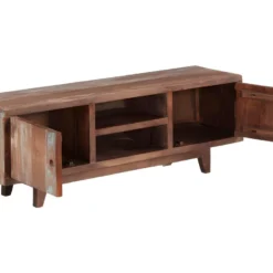 Meuble Télé Buffet Tv Télévision Design Pratique Bois D'acacia Massif Vintage 118 Cm 2502129 9 Meuble Télé Buffet Tv Télévision Design Pratique Bois D'acacia Massif Vintage 118 Cm 2502129 -Pas Cher Mobiliora Magasin meuble tv 11204597