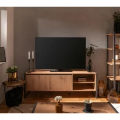 Meuble TV 2 Portes Et 2 Niches L160 Cm - Denver 8 Meuble TV 2 Portes Et 2 Niches L160 Cm - Denver -Pas Cher Mobiliora Magasin meuble tv 11454429