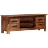 Meuble Télé Buffet Tv Télévision Design Pratique 110 Cm Bois De Sesham Solide 2502278 -Pas Cher Mobiliora Magasin meuble tv 11474463