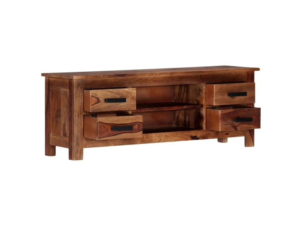 Meuble Télé Buffet Tv Télévision Design Pratique 110 Cm Bois De Sesham Solide 2502278 6 Meuble Télé Buffet Tv Télévision Design Pratique 110 Cm Bois De Sesham Solide 2502278 – Image 4