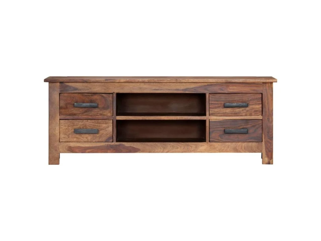 Meuble Télé Buffet Tv Télévision Design Pratique 110 Cm Bois De Sesham Solide 2502278 7 Meuble Télé Buffet Tv Télévision Design Pratique 110 Cm Bois De Sesham Solide 2502278 – Image 5