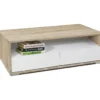 Table Basse 2 Tiroirs 41X103X51Cm Cambrian-Blanc - Venprodin -Pas Cher Mobiliora Magasin meuble tv 12356801