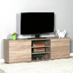 Meuble Tv 48X140X35Cm Chêne - Venprodin -Pas Cher Mobiliora Magasin meuble tv 12356853