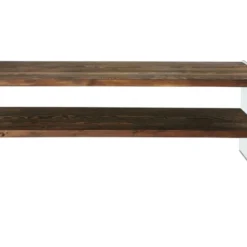 Meuble Tv Rhin Design En Couleur Nogal, 120x45x35cm -Pas Cher Mobiliora Magasin meuble tv 12358141