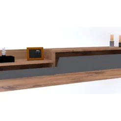 Pas Cher Mobiliora Magasin 23 Meuble Tv Elba Design 100 % Panneau De Particules Plaqué Mélaminé En Couleur Atlantic Antracita1, 60x35x35cm