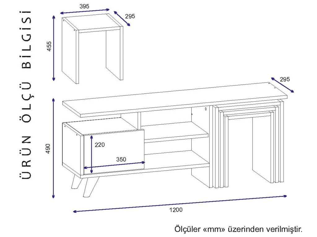Meuble Tv Sena Design 100 % Panneau De Particules Plaqué Mélaminé En Couleur Blanc Nogal, 120x49x29,5cm 4 Meuble Tv Sena Design 100 % Panneau De Particules Plaqué Mélaminé En Couleur Blanc Nogal, 120x49x29,5cm – Image 2