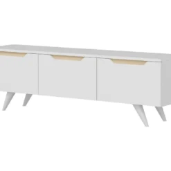 Meuble Tv Sena Design 100 % Panneau De Particules Plaqué Mélaminé En Couleur Blanc Roble 150x44x35cm 9 Meuble Tv Sena Design 100 % Panneau De Particules Plaqué Mélaminé En Couleur Blanc Roble 150x44x35cm -Pas Cher Mobiliora Magasin meuble tv 12358527