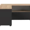 Meuble TV ANGLE 90 - Noir Et Chêne Naturel - TEMAHOME