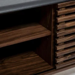 Meuble TV En Bois Effet Noyer 140 X 39.5 X 53 Cm -Pas Cher Mobiliora Magasin meuble tv 12530265